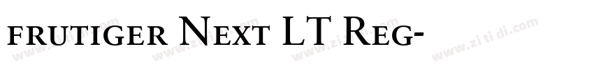 frutiger Next LT Reg字体转换